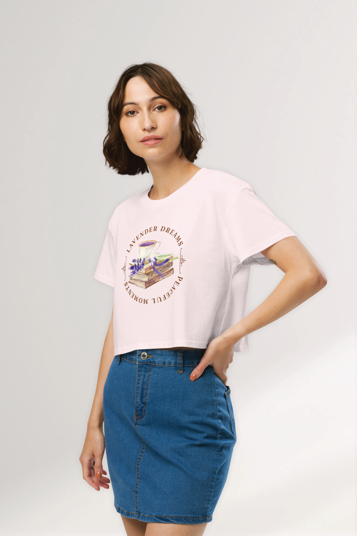 Lavender Dreams Women’s crop top