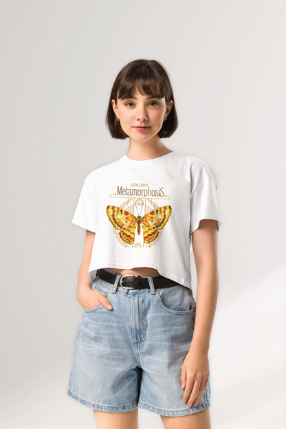 Golden Metamorphosis Women’s crop top